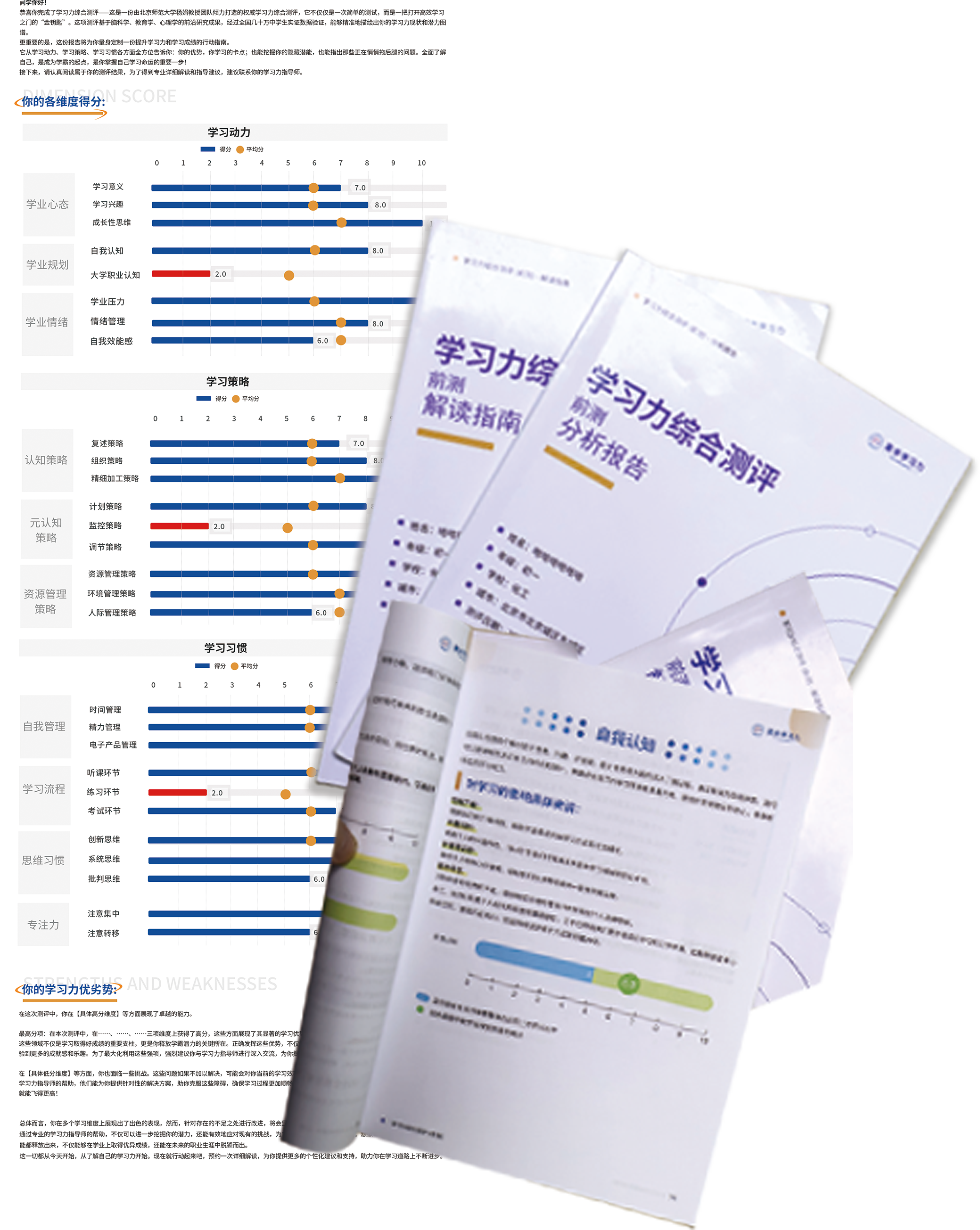 专属学习报告查漏补缺